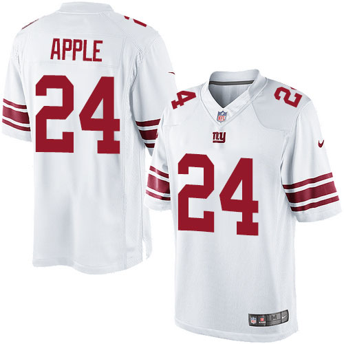 Youth Elite Eli Apple Nike Jersey White Road - #24 NFL New York Giants